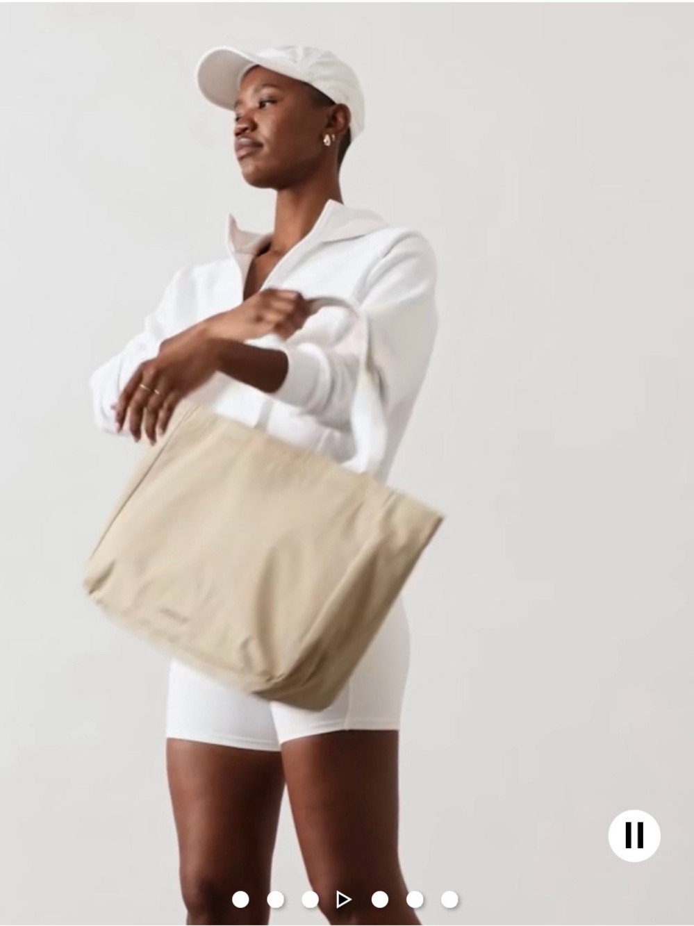 Athleta purple all about  Zip-TopTote PURPLE